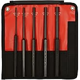 Mayhew Pro 62065 5Piece Pin Punch Set with Extra Long Pin Lengths
