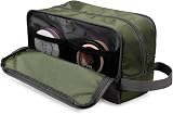 WANDF Toiletry Bag Water-Resistant Nylon Travel Dopp Kit Army Green view 3