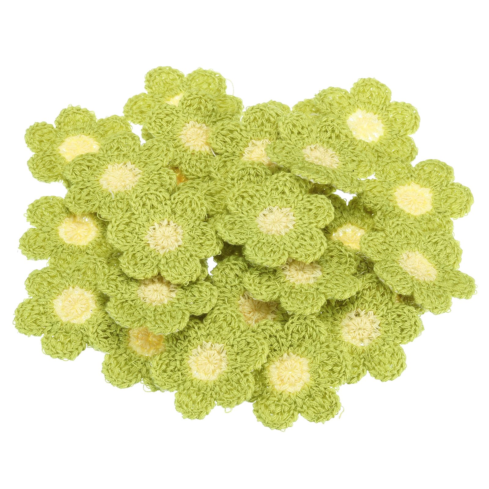 PATIKIL Sew on Patches for Clothes, 32 Pack Flower Patch Embroidered Appliques for Clothing Decoration Backpack Jean Hat DIY Craft, Green