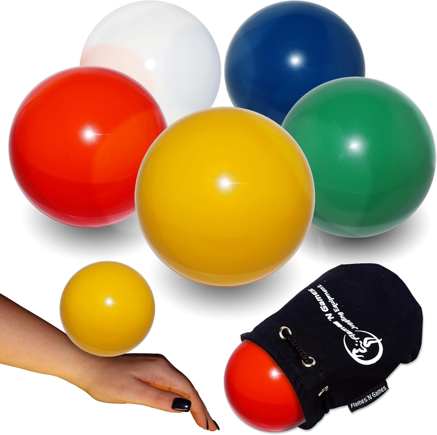 Flames N Games Juggle Dream Practice Contact Ball + Suede Bag