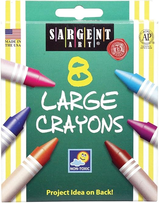 Sargent Art Large Crayons8/Pkg Office Products