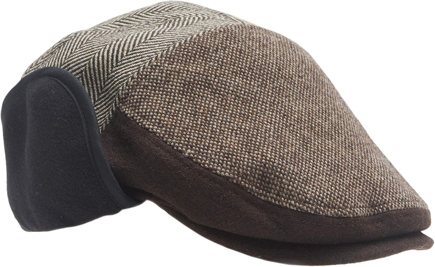 mens newsboy hat with ear flaps