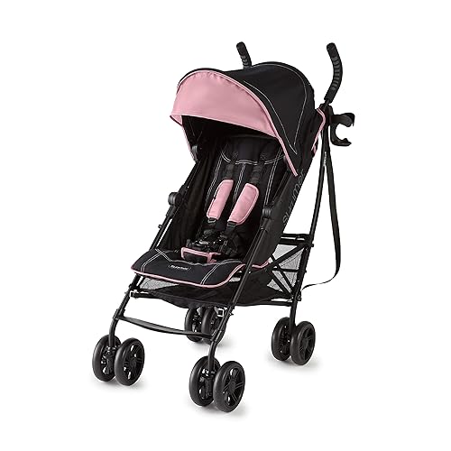 Summer Infant 3Dlite+ Convenience Stroller, Pink/Matte Black