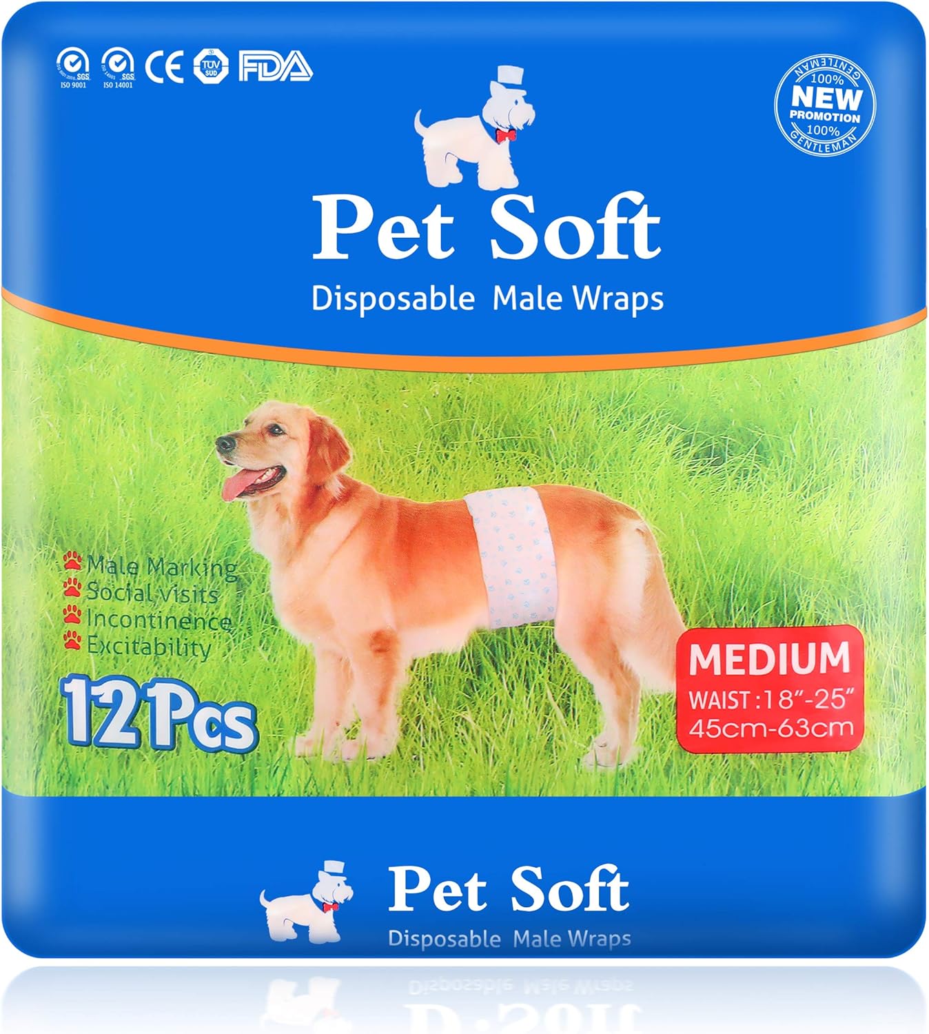Пояс для кобелей одноразовый dono male pet diaper белые, размер м. Soft petting. Все размеры подгузников pet soft. Pet soft. Памперсы для собак pet soft.