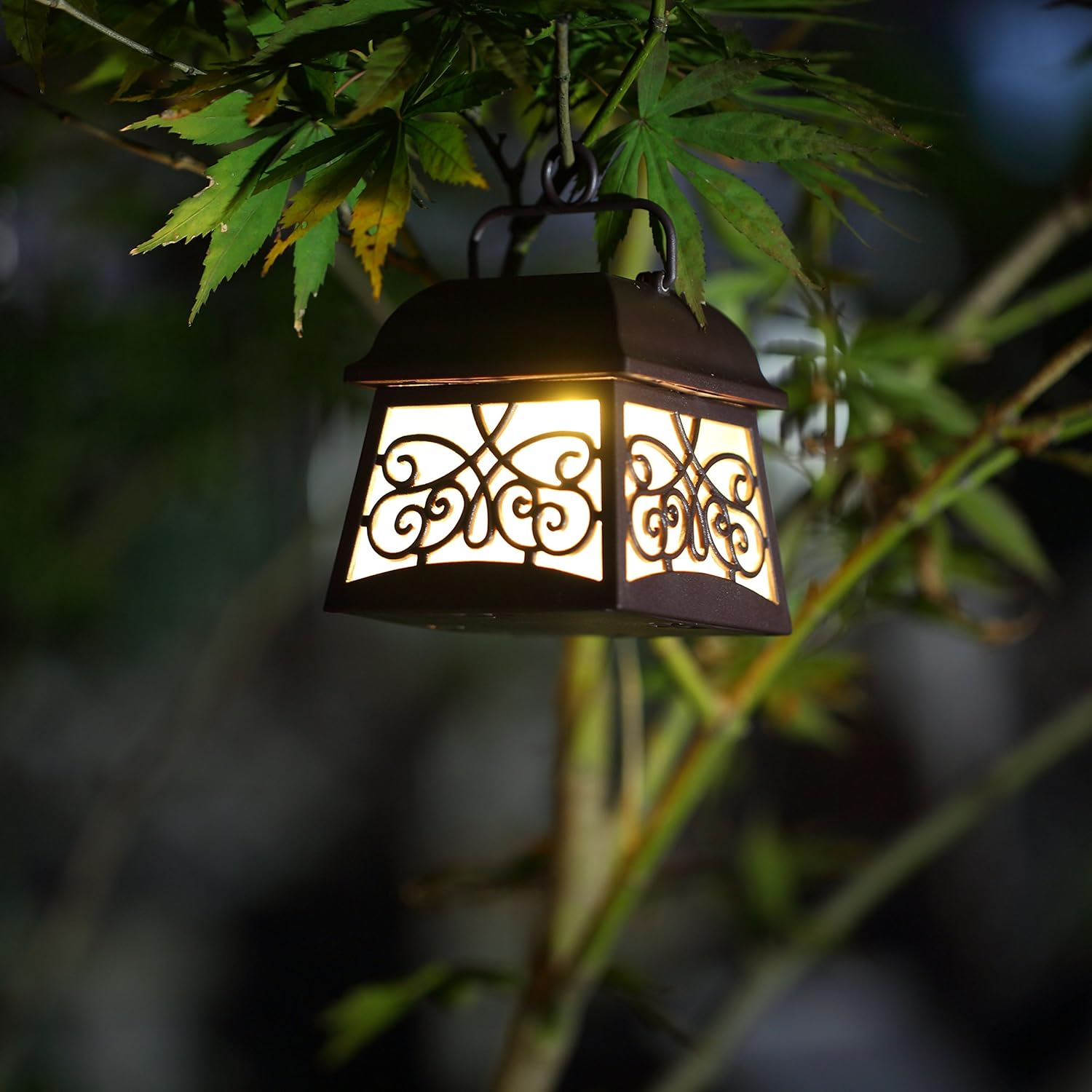 4 Pack Maggift 22 Inch Hanging Solar Lights Multipurpose Shepherd Hook