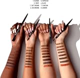 NYX Precision Brow Pencil Dual Ended Flat Tip Spoolie Charcoal Vegan view 5