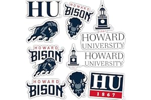Desert Cactus Howard University Sticker Bison HU Sticker Vinyl Decals Laptop Water Bottle Car Scrapbook Sheet T2 (Type 2)