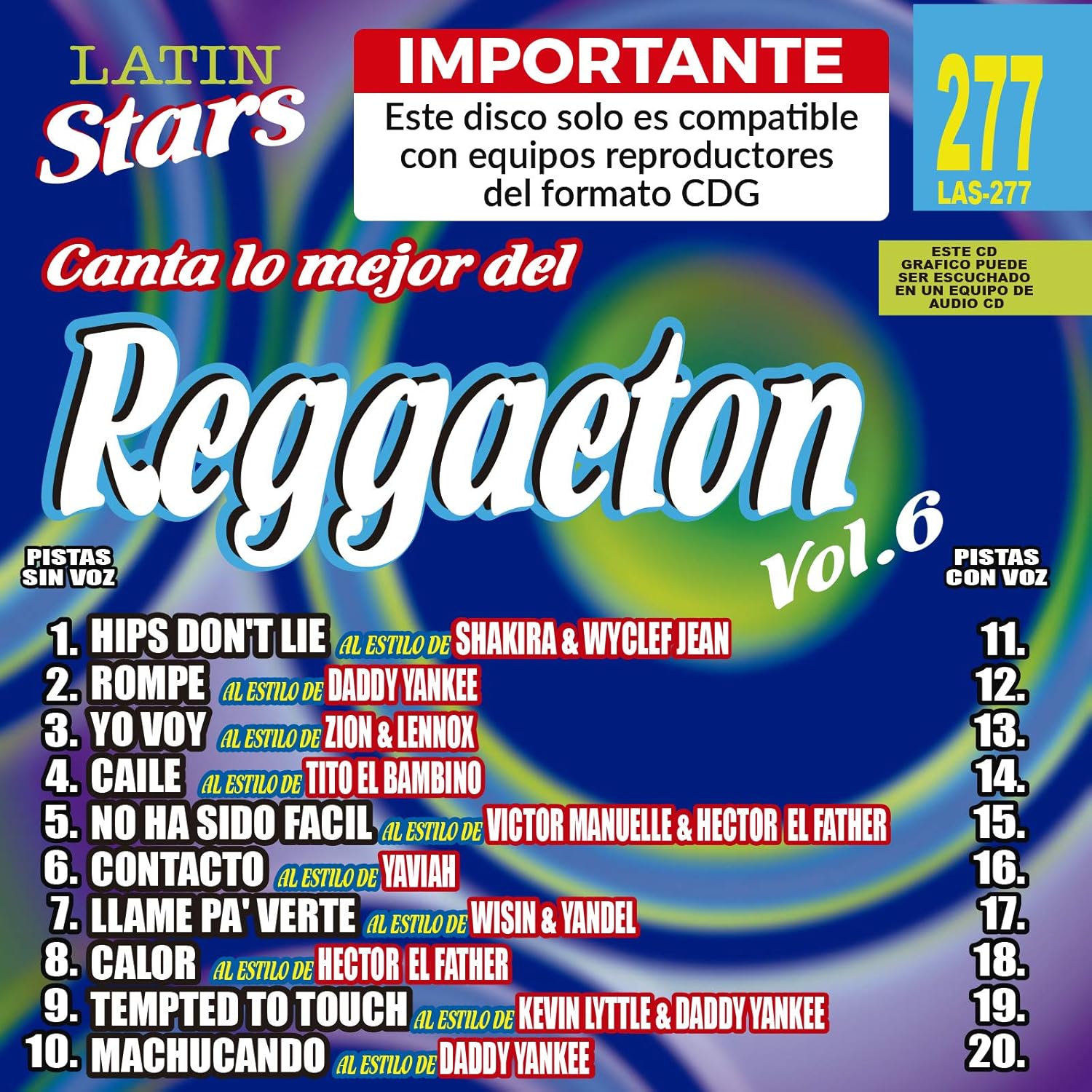 Karaoke Latin Stars Reggaeton Karaoke Reggaeton 6 Latin Stars Karaoke Amazon Com Music