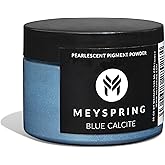 MEYSPRING Blue Calcite - Mica Powder for Epoxy Resin - Pigment Powder for Resin Art - Epoxy Dye for Woodworking