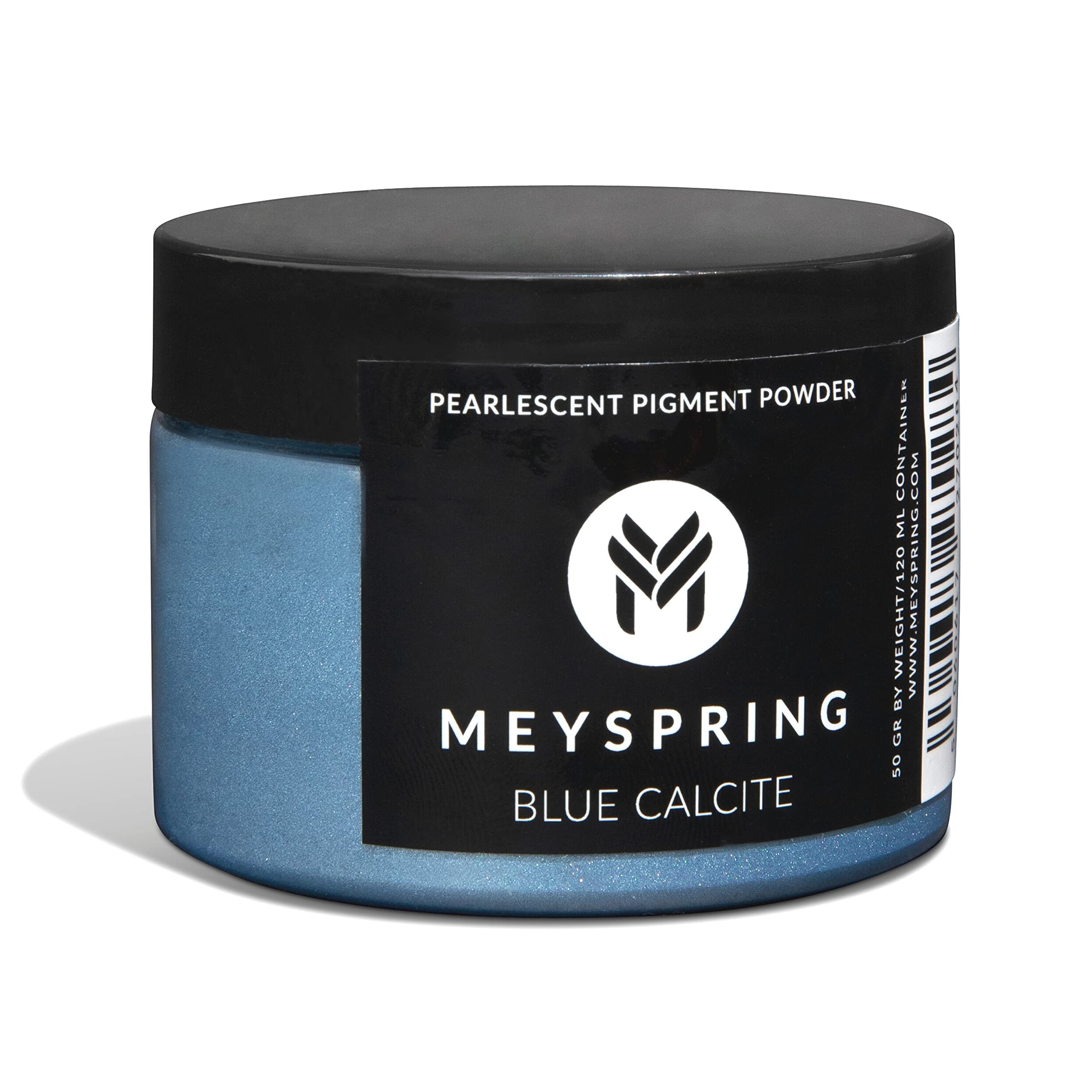 MEYSPRING Blue Calcite - Two Tone Mica Powder for Epoxy Resin - Color Shifting Pigment - Denim Blue