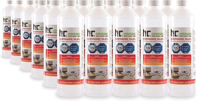 Le Prix De L'éthanol Va T Il Augmenter Höfer Chemie 60 x 1 l (60 litres) Bioéthanol 96,6 % Premium - QUALITÉ