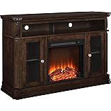 Altra Furniture Brooklyn Fireplace TV Stand, 55", Espresso
