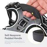 HEELE Dog Harness Medium No Pull Reflective Padded Vest Grey M view 7