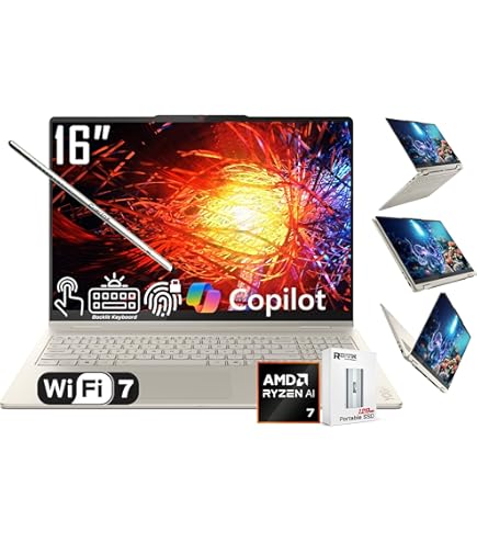 Amazon.com: Lenovo Yoga 7 2-in-1 AI Laptop, 16