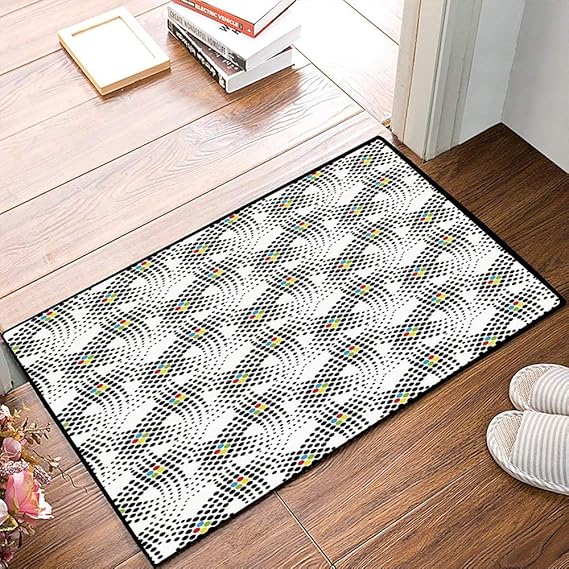 Alfombrilla antideslizante para el baño. Alfrombrillas,Lunares