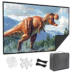 72 Inch Projector Screen Outdoor: VOOPVOR Upgraded
