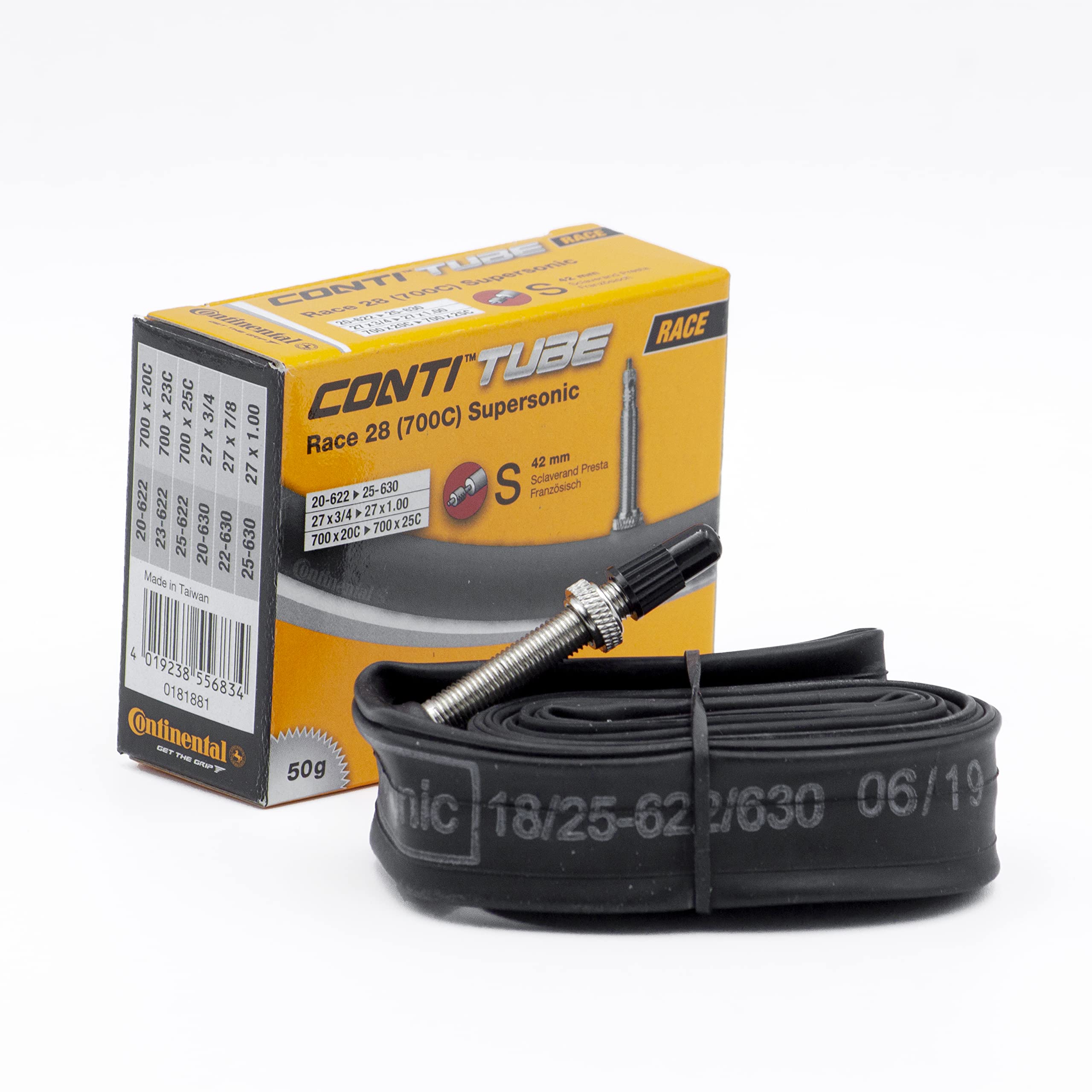 Continental Men's 181881 Inner Tube, Other, [20-622->25-630]