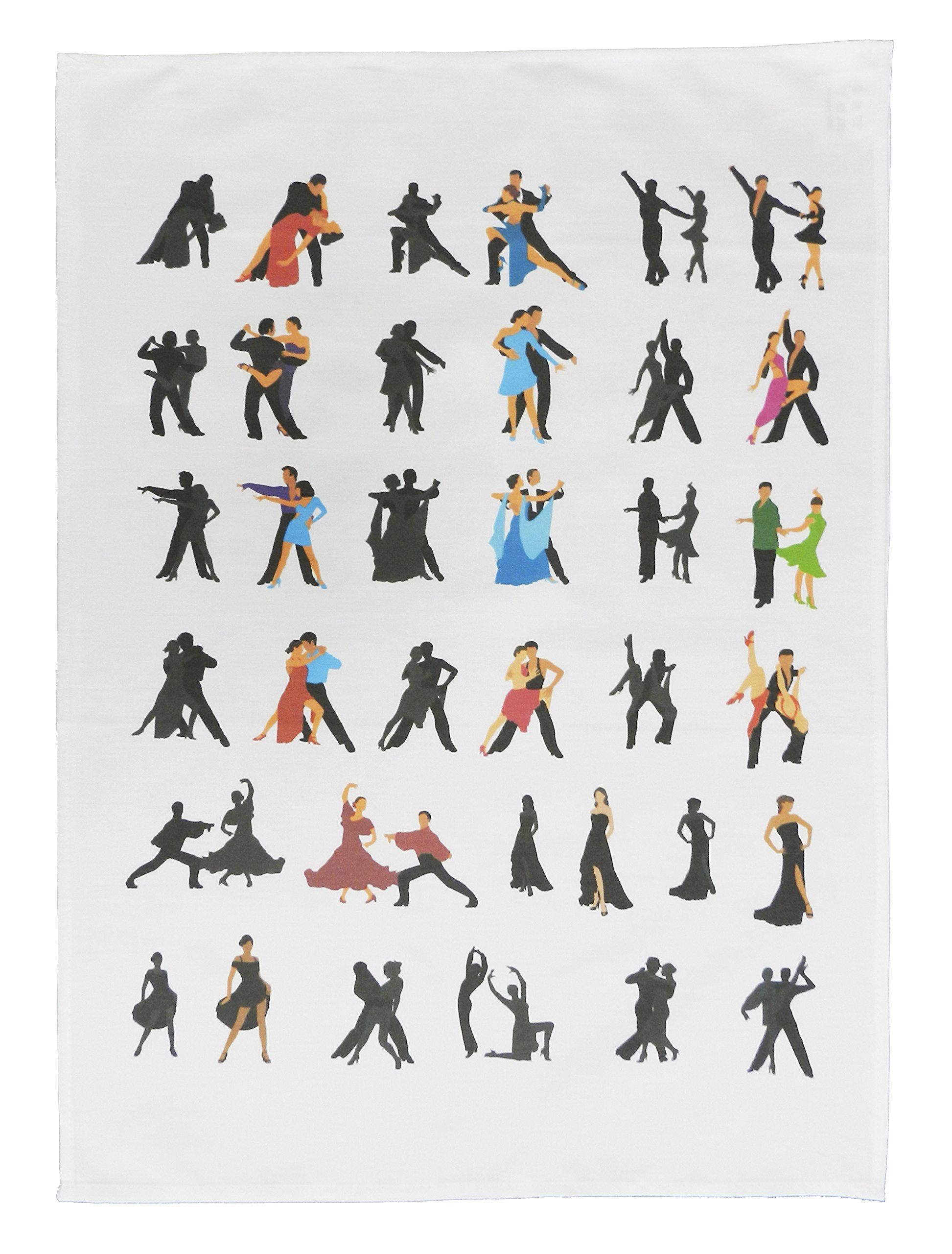 Half a Donkey Strictly Dance Moves - Large Cotton Tea Towel