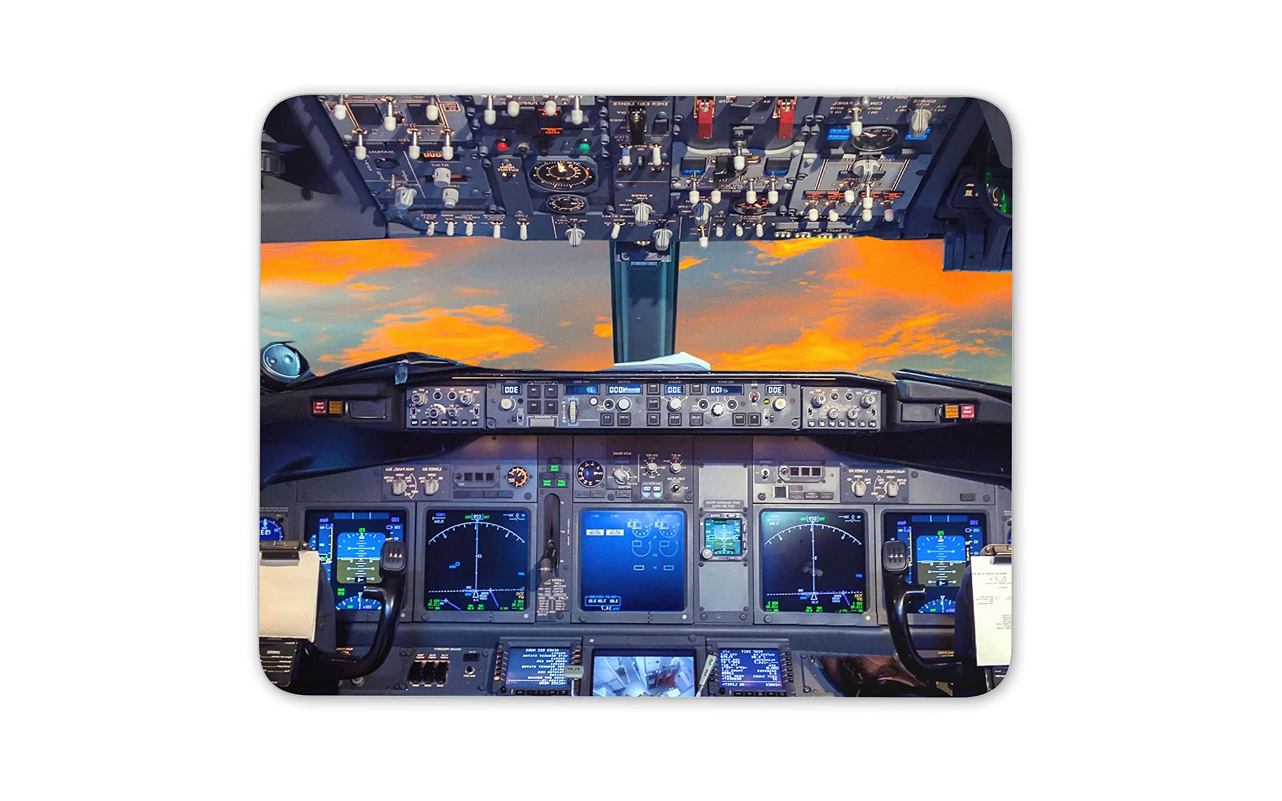Destination Vinyl Ltd Flight Deck Aeroplane Cockpit Mouse Mat Pad - Commercial Computer #16297