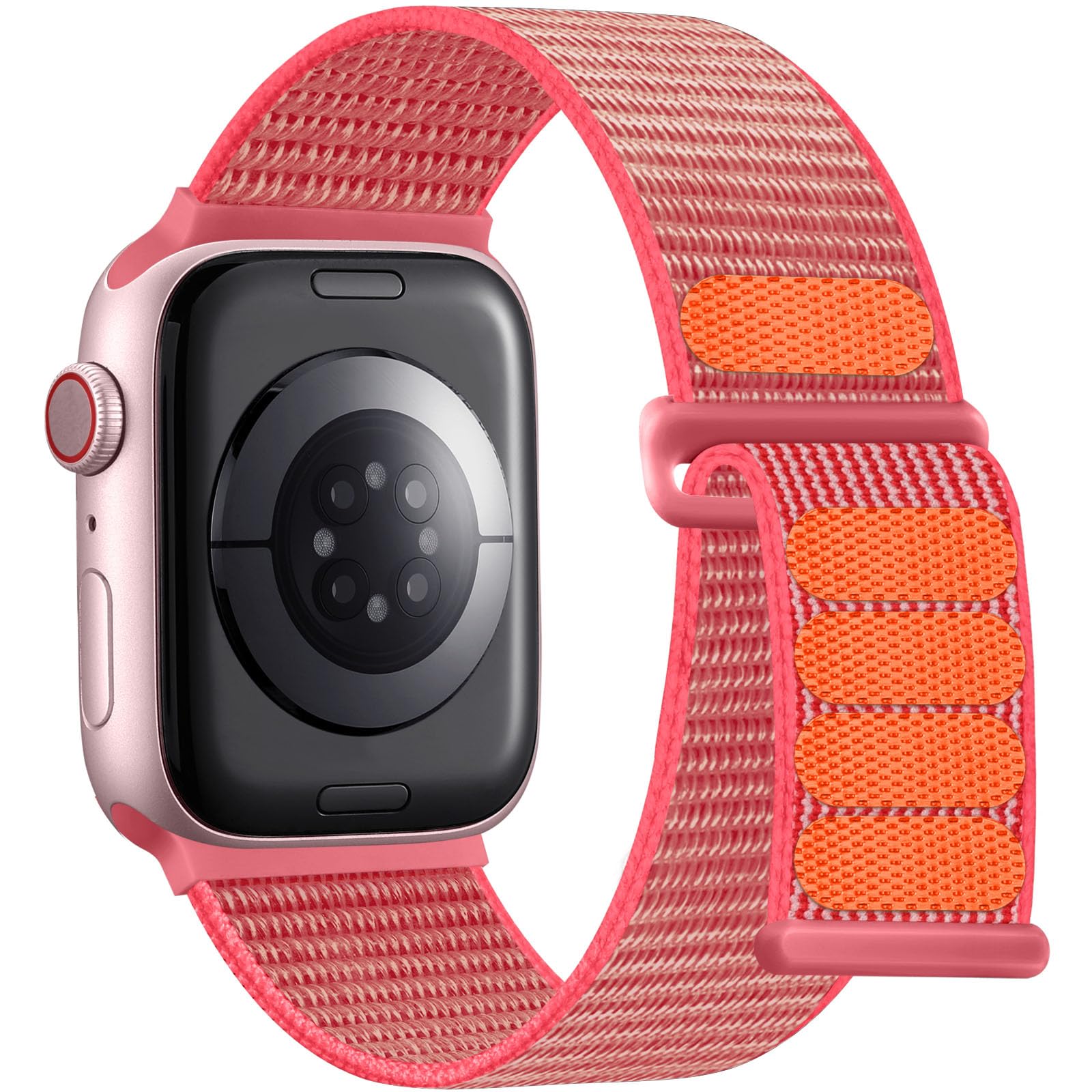 Photo 1 of Lenrao Compatible with Apple Watch Bands for Women, 40mm 38mm 41mm 42mm 44mm 45mm,Sport Nylon Straps for iWatch Bands Series SE 10/9/8/7/6/5/4 Ultra