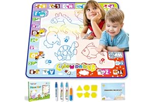 YEEBAY Water Doodle Mat,Learing Toys for 3,4 Year Old Girls/Boys - Mess Free Painting Writing Doodle Activity Mat - Ideal Gifts for Aged 3+ Toddler, Kids
