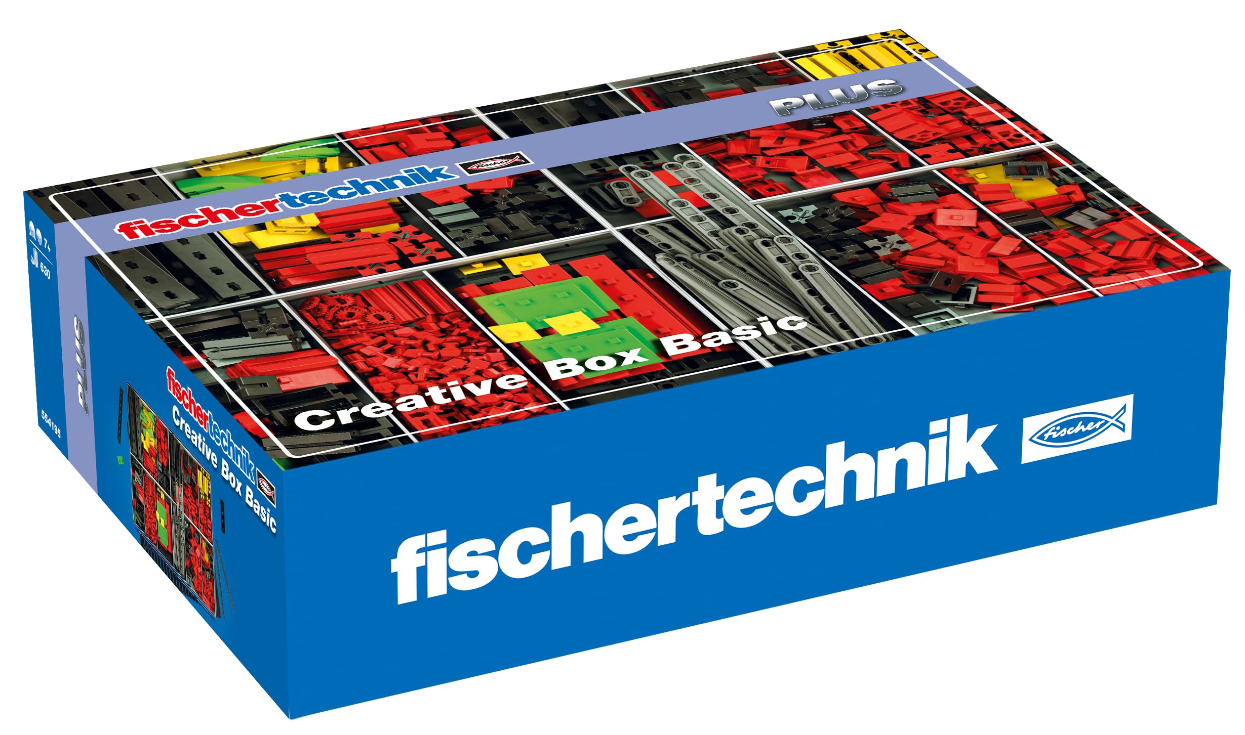 fischertechnik 554195 Creative Basic - a large selection of selected contents: 630 components, a base plate, box 1000 and the flexible storage system