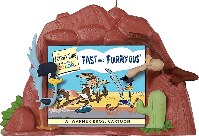 Amazon ホールマーク オーナメント ロードランナー ワイリーコヨーテ ルーニー テューンズ Looney Tunes Road Runner And Wile E Coyote Fast And Furry Ous ツリーオーナメント おもちゃ