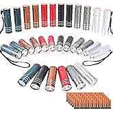 30-Pack Super Bright Flashlight, 1w Mini Aluminum Flashlights Set with Lanyard and AAA Batteries for Night Reading, Party, Hi