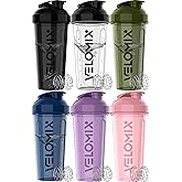 -6 Pack- 28 oz Protein Shaker Bottles for Protein Mixes - 6x Wire Whisk | Leak Proof Shaker Cups for Protein Shakes and Pre W