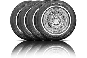 Set of 4 (FOUR) Travelstar UN106 All Season 205/70R15 18mm White Wall Radial Passenger Car Tire- 205/70-15 96T + Two-Year Road Hazard Warranty Included 205/70/15 (Tire Only)