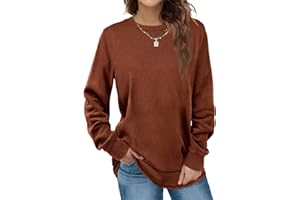 Dofaoo Sweatshirts for Women Crewneck Long Sleeve Shirts Tunic Tops for Leggings Fall Fashion
