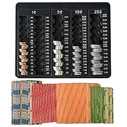 L LIKED 1PCS Black Coin Counter Tray -Change