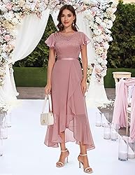 BeryLove Prom Dresses for Women Wedding Guest