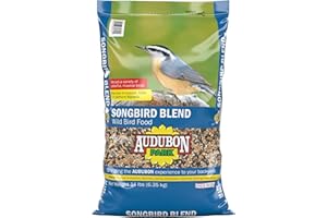 Audubon Park Songbird Blend Wild Bird Food, Bird Food for Outside Feeders, 14-Pound Bag