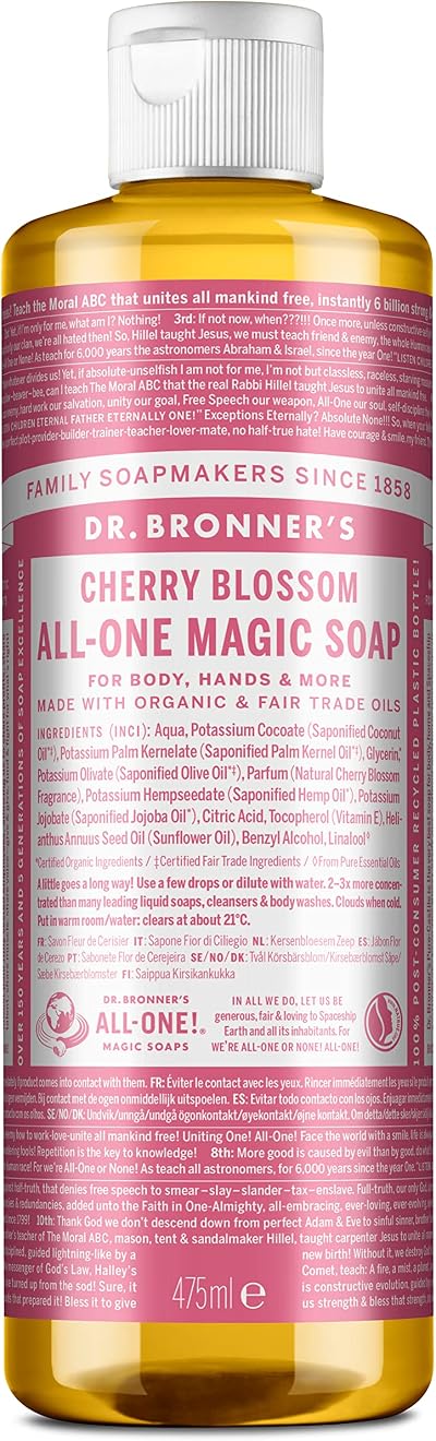 Dr. Bronner's 18-in-1 Cherry Blossom Pure-Castile Liquid Soap 240ml