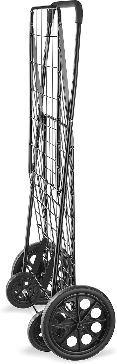 Whitmor Deluxe Utility Cart, Extra Large, Black: Home & Kitchen