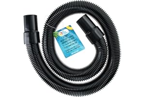 U.S. Pool Supply 4 Foot Heavy-Duty Above Ground Pool Hose, 1.5" - Black Replacement Filter Connecting Hose, Flexible Spiral Wound EVA - Compatible with Intex for Pool Filter Pumps - Skimmer Pump
