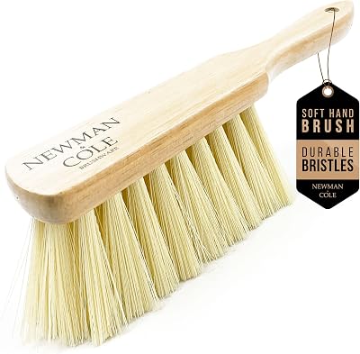 Newman and Cole Natural Wooden Hand Brush Soft Synthetic Bristle
