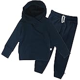 HonestBaby unisex-baby Light Weight Hoodie & Sweatpant Set 100% Organic Cotton for Toddler, Baby Boys, Girls