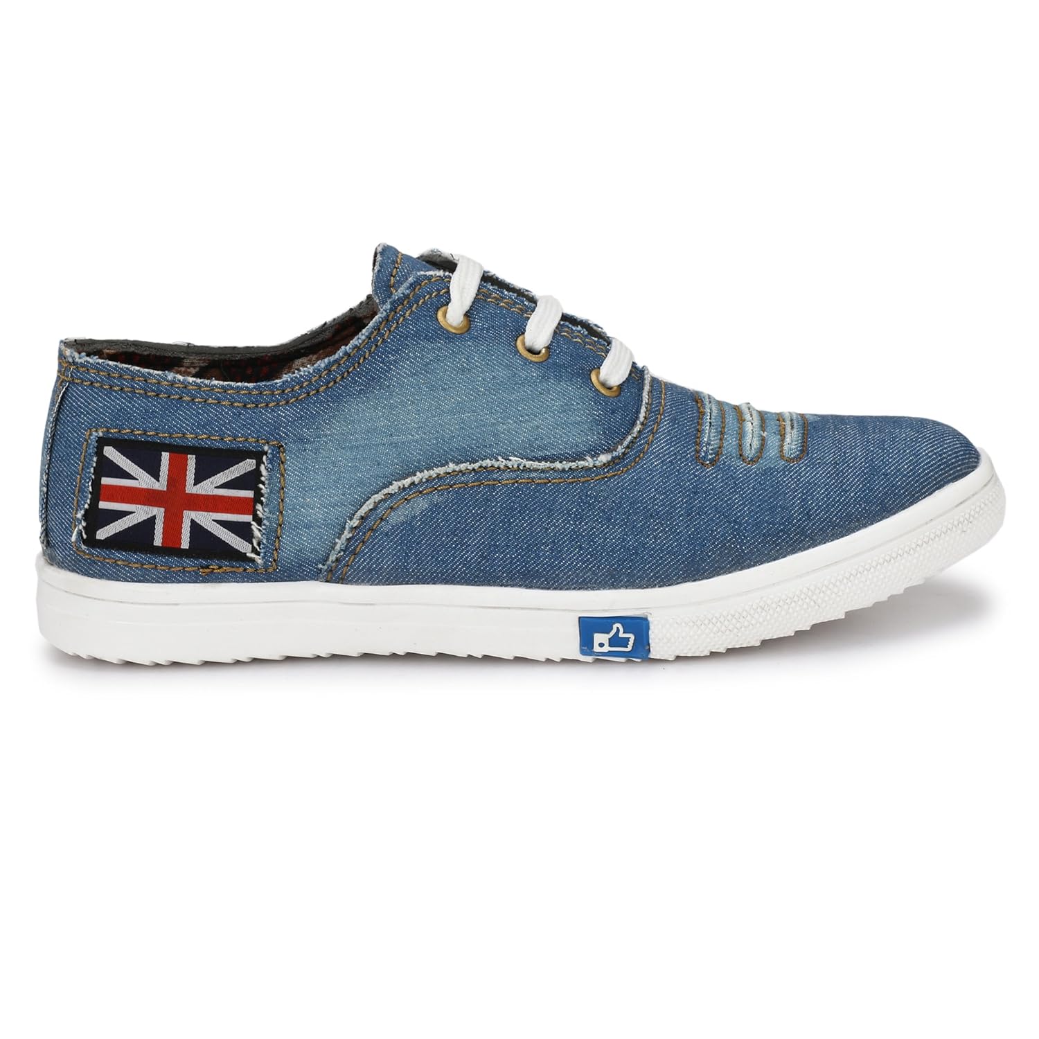 walktoe revoke denim sky blue casual canvas sneaker shoes for womens/girls