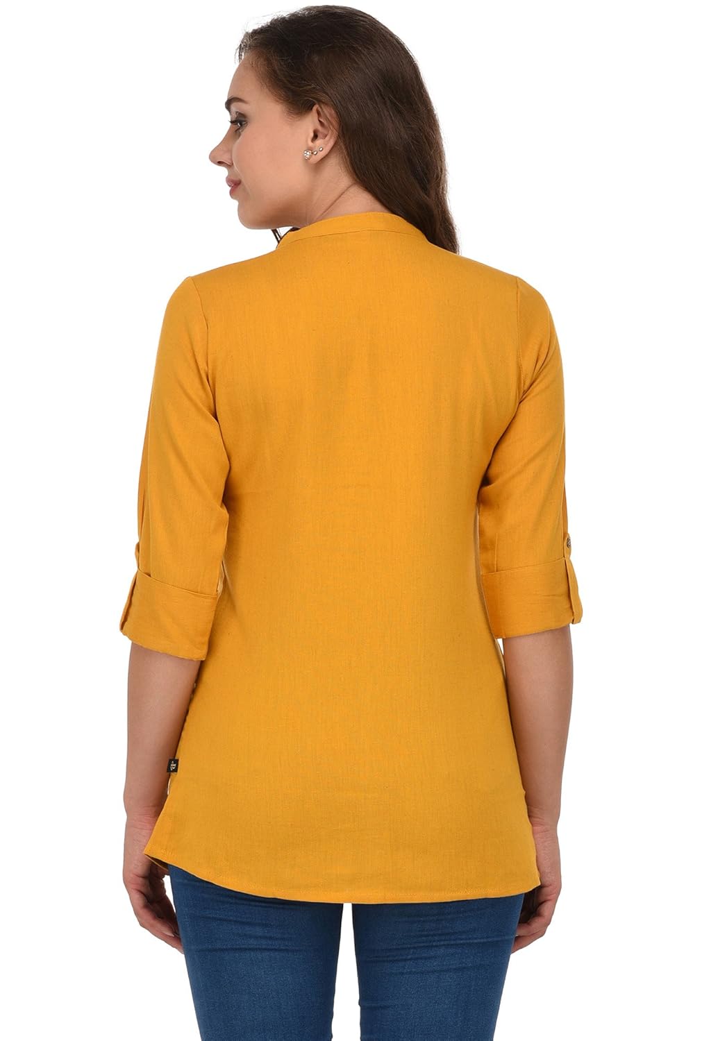 pistaa's women's cotton short kurti top(kwtstopylw_yellow_0)