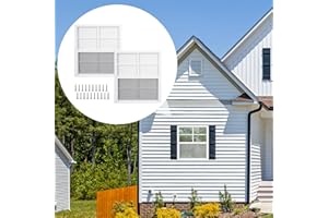 MHIRMOSY 2 Pack Shed Windows, 24'' x 27'' Household Windows with Tempered Glass and Fiberglass Screen for Shed, Flush Mount Sliding Window for Chicken Coop, Playhouse, Garage, White