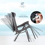 SUNMER Sun Lounger Set of 2 Zero Gravity Chairs with Cup/Phone Holder view 5
