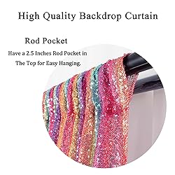DUOBAO Sequin Backdrop Curtain 4FTx8FT Photography