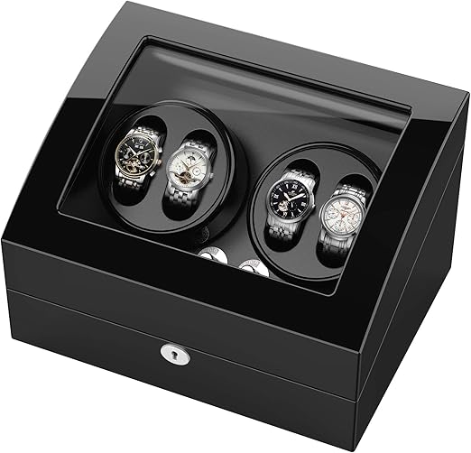 TripleTree Automatic Rotating Wooden Selfwinding Watch Winder For