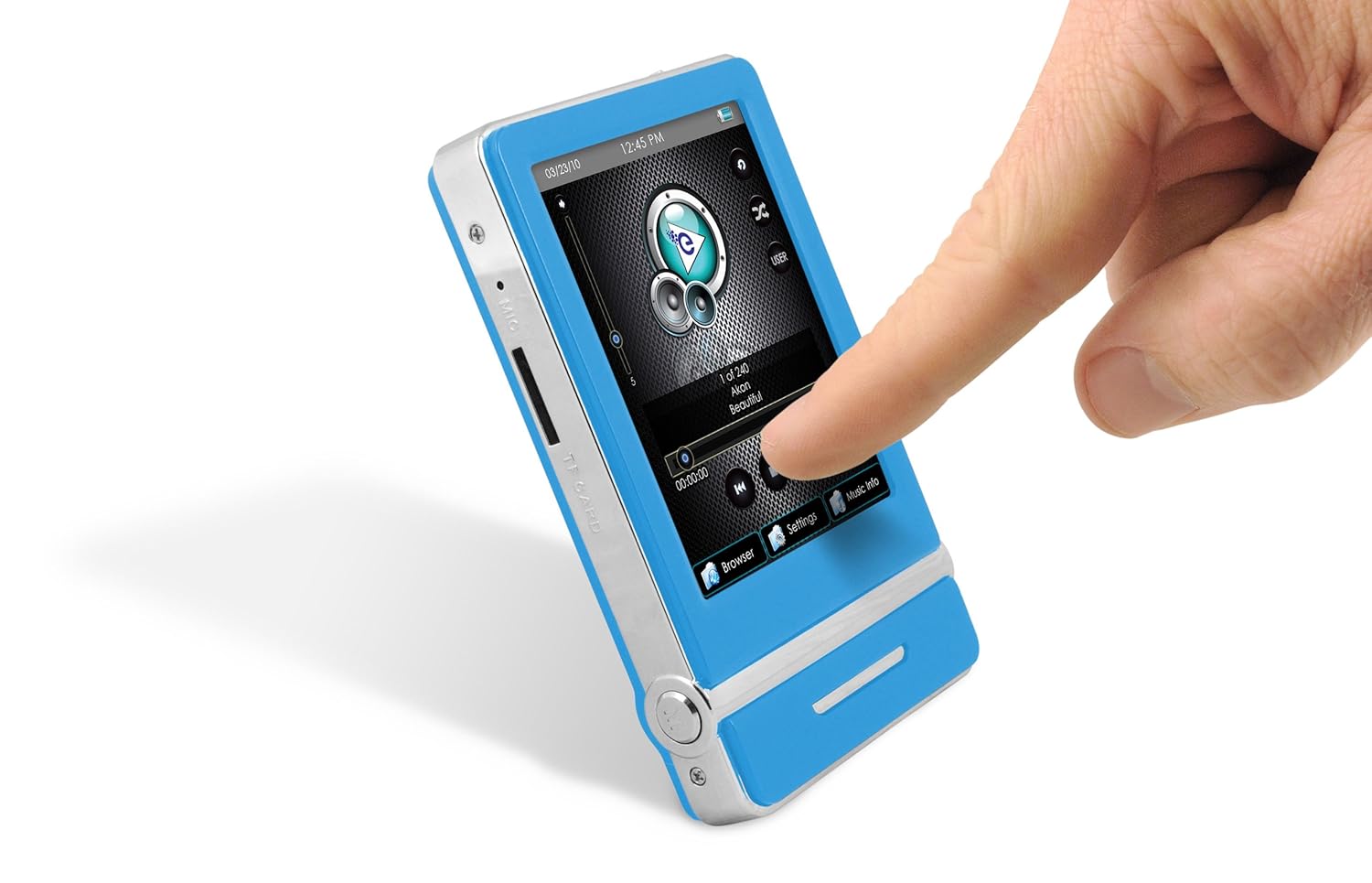 Amazon.com: Ematic 4 GB Video MP3 Player with 3-Inch Touchscreen, Built-in  5MP Digital Video Camera, FM Radio, and Speaker (Blue): Home Audio & Theater