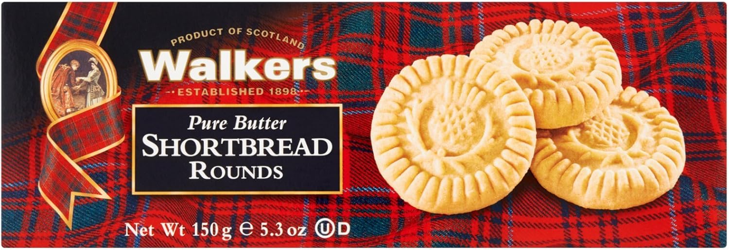 WALKERS Biscuits au Beurre Shortbread Rounds 150 g Lot de 4 Amazon
