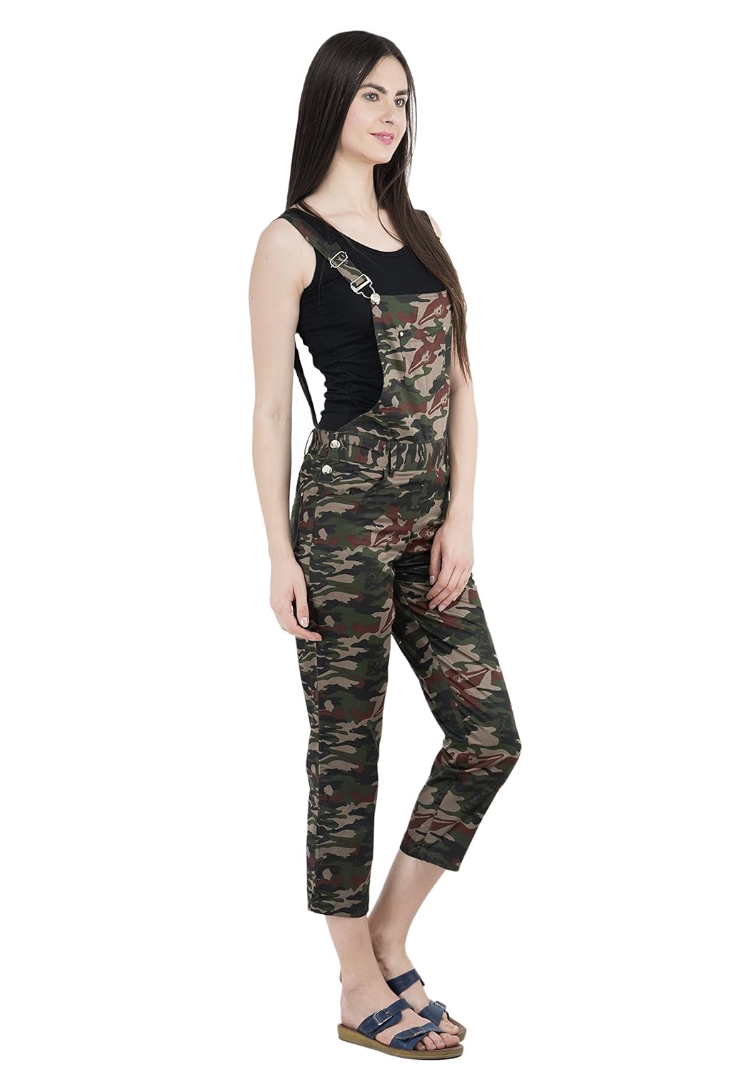 aakrithi women camouflage dungaree