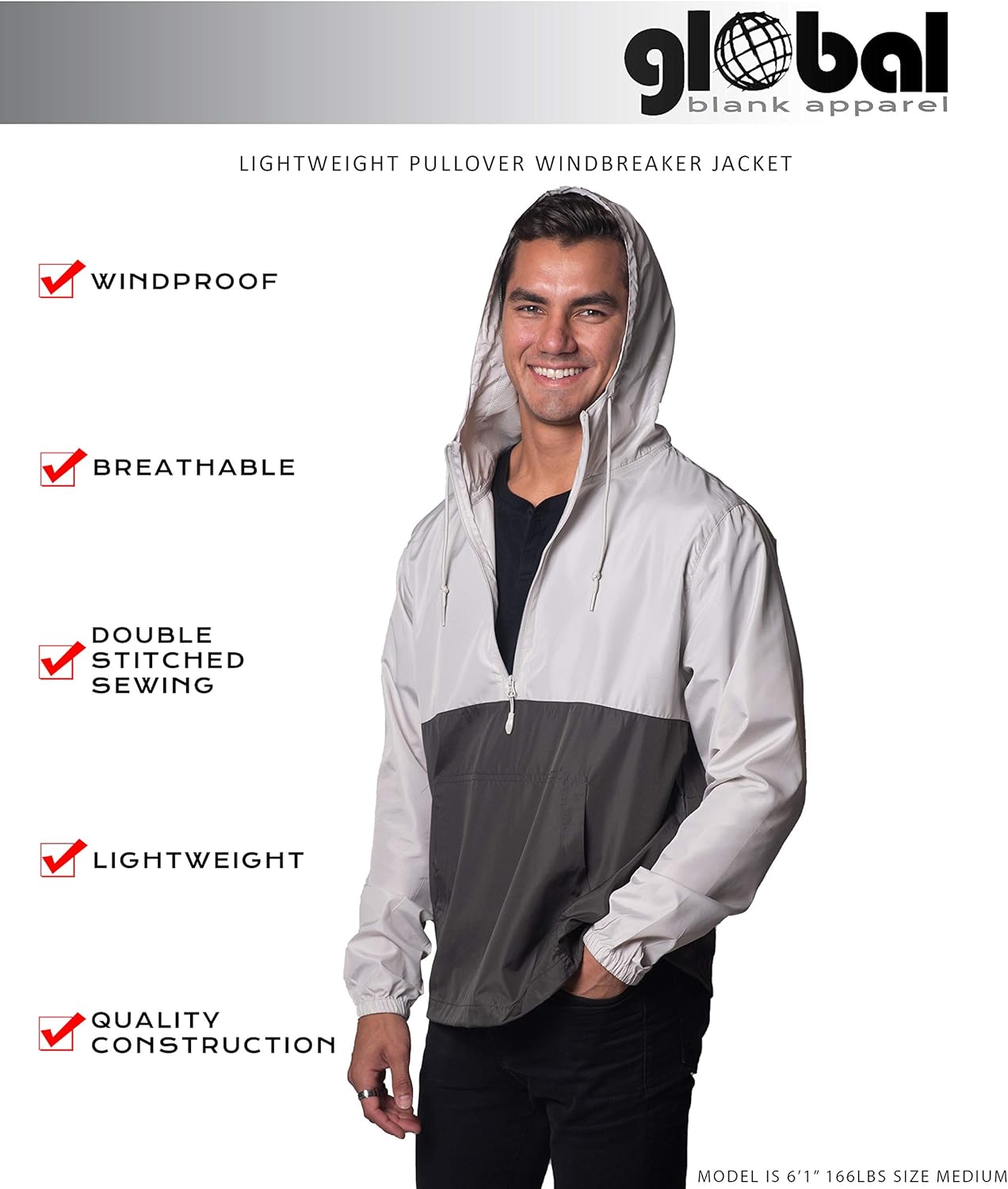 Windproof Lightweight Windbreaker Shell Jacket for Men and Women: Clothing