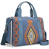 Wrangler Duffel Bag for Women Large Travel Weekender Bag Designer Tapestry Carry On Bags, Jean